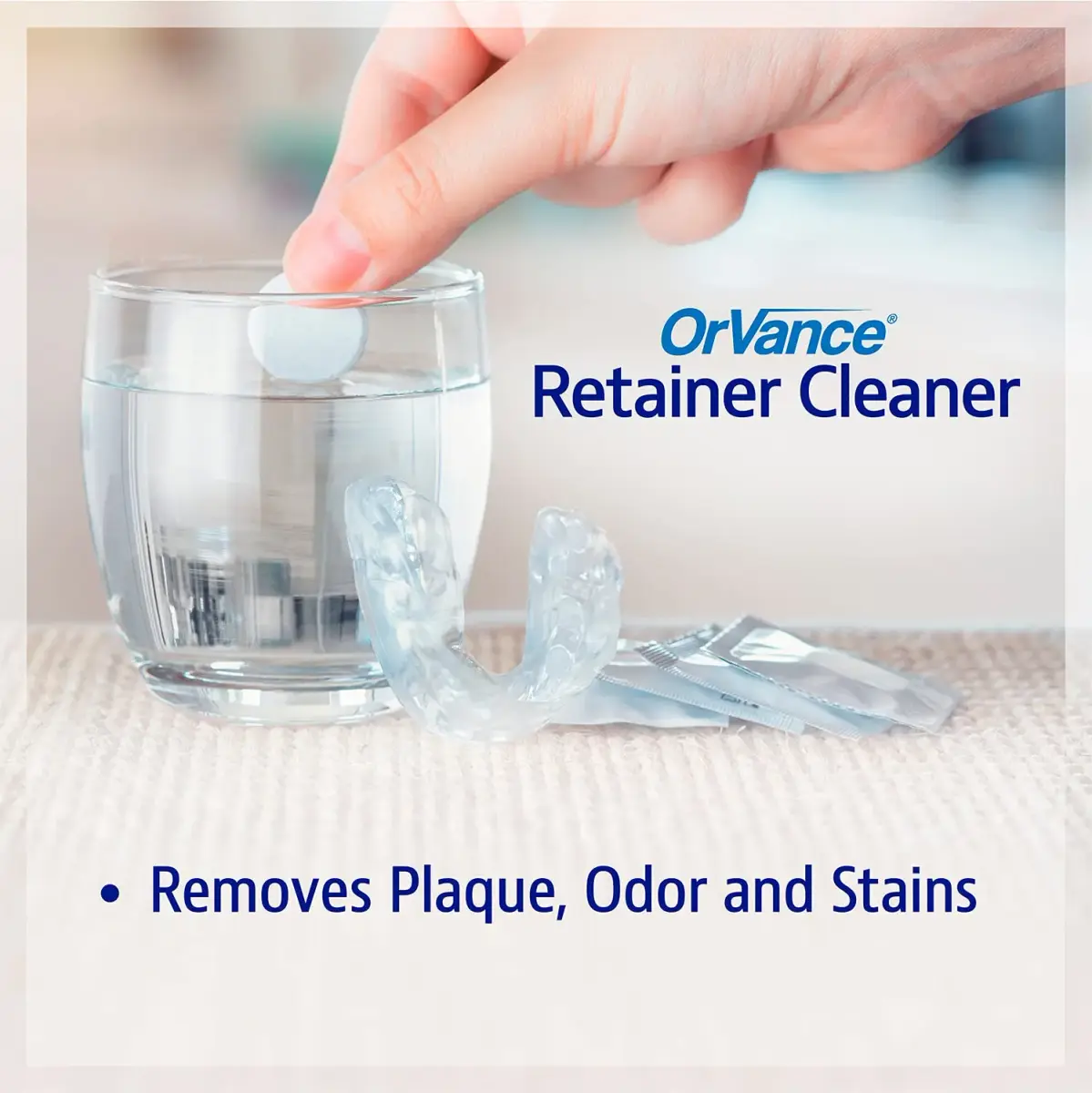 ORVANCE Retainer Cleaner Tablets 112 Count | Cleans Aligners & Guards Twice Weekly | 1 Year Supply - view 5