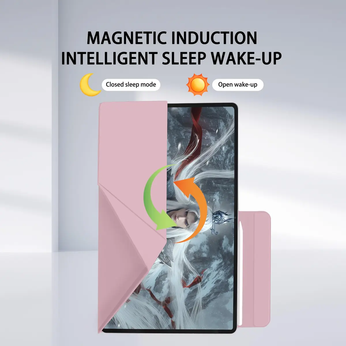 GUODONGMEI Magnetic Case for Samsung Galaxy S11 Ultra 14.6" | Auto Wake/Sleep Pink - view 7