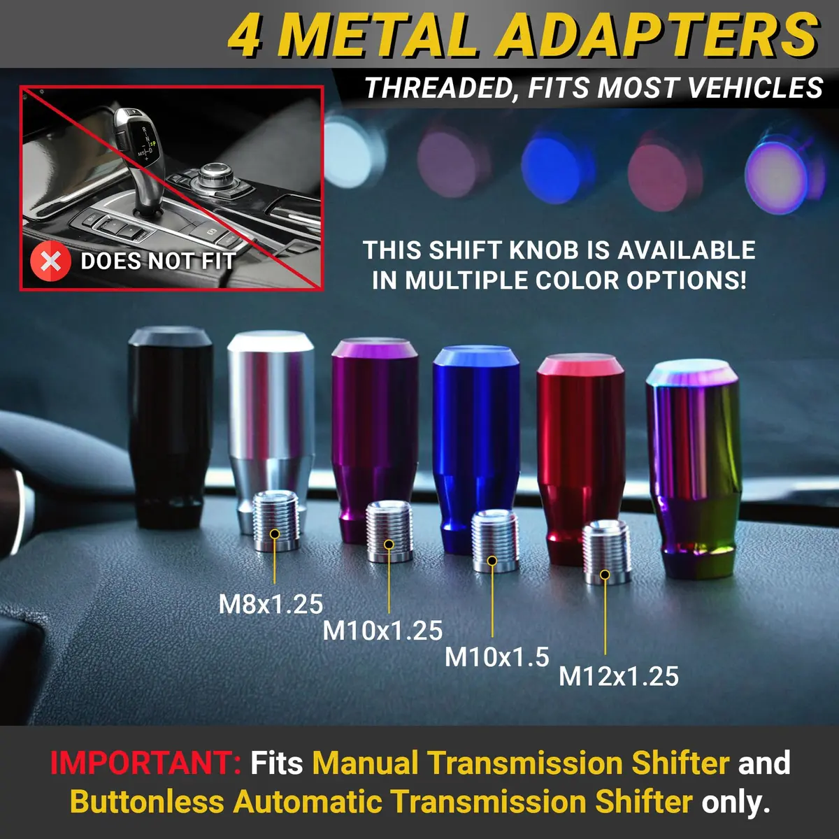 Mega Racer Red Hardware Handle | 4 Metal Adapters, Universal Fit, Durable Aluminum (3 inches) - view 5