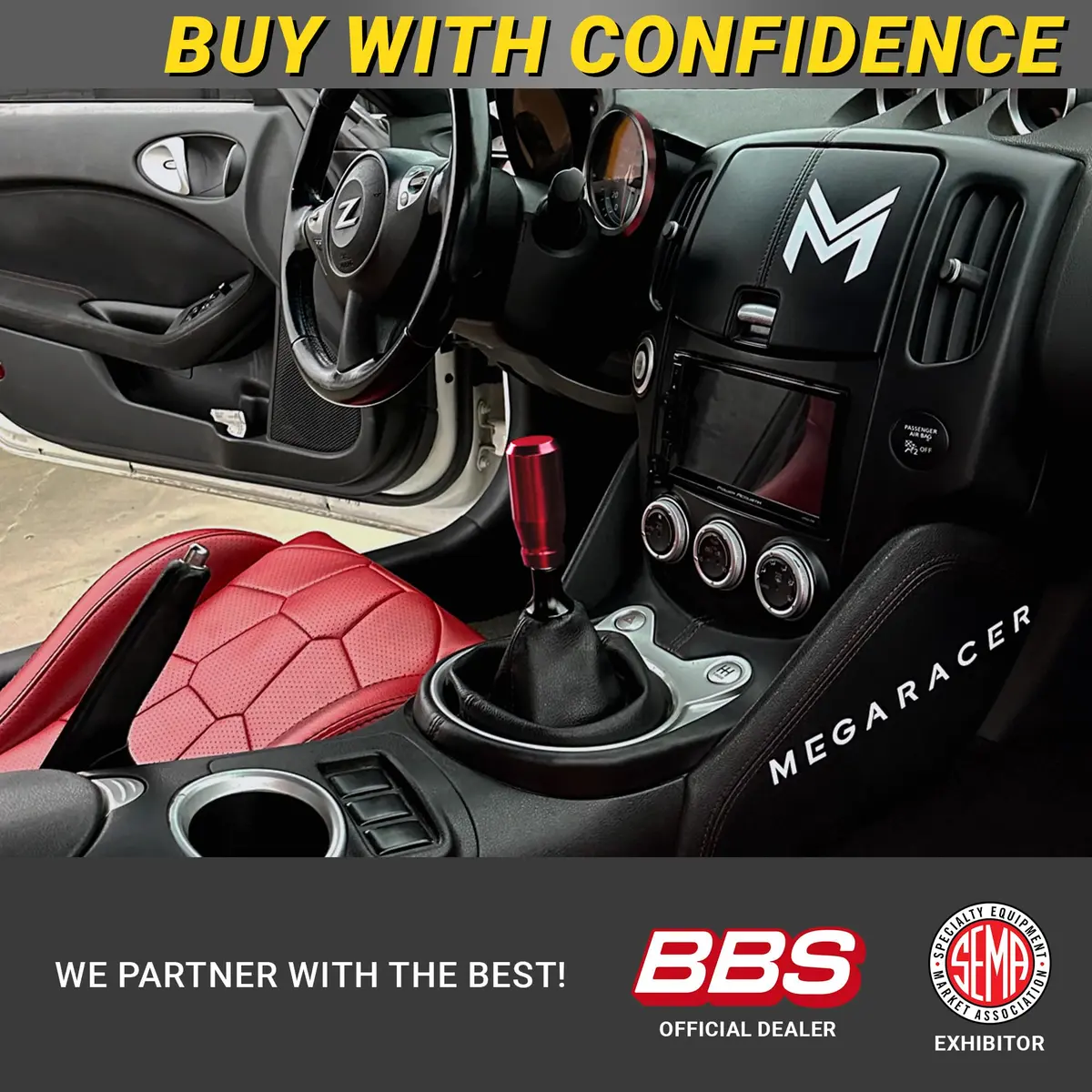 Mega Racer Red Hardware Handle | 4 Metal Adapters, Universal Fit, Durable Aluminum (3 inches) - view 8