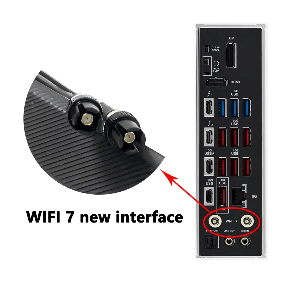 Zahara Tri Band WiFi 7 Antenna with Magnetic Base | 9dBi Gain, 32.2 Inch Cables, 2.4/5.8/6GHz - view 5