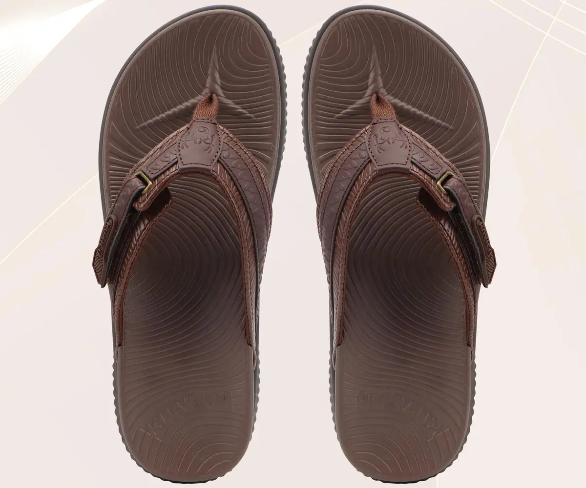 KuaiLu Womens Orthopedic Flip Flops Flat Toe Post Sandals with Arch Support | Cloud Comfort & Support - view 2