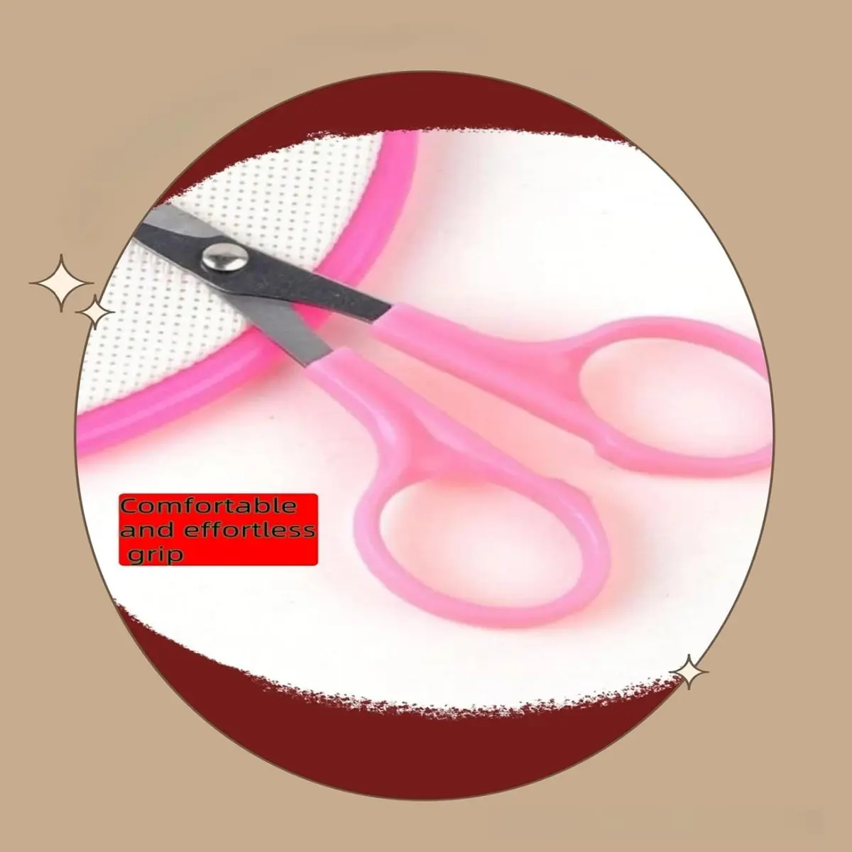 DleDan Small Embroidery Curved Scissors 12CM | Sharp Tip for Needlework & Crafts - view 3