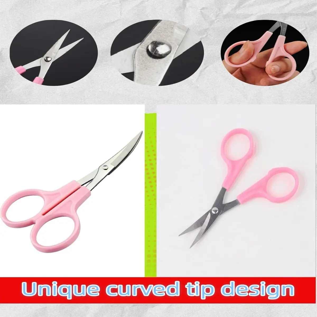 DleDan Small Embroidery Curved Scissors 12CM | Sharp Tip for Needlework & Crafts - view 4