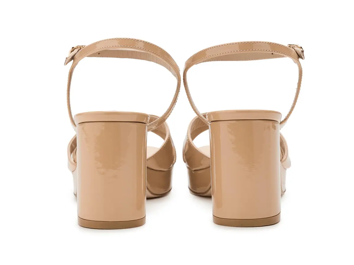 Stuart Weitzman Womens Dayna Platform 80 Adobe 8 Medium | Stylish 80mm Block Heel Sandal - view 9