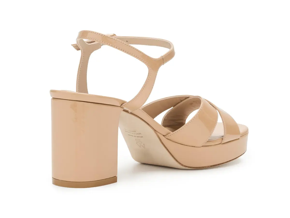Stuart Weitzman Womens Dayna Platform 80 Adobe 8 Medium | Stylish 80mm Block Heel Sandal - view 5