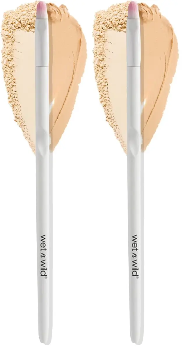 wet n wild Precision Blending Eyeshadow Brush (Pack of 2) | Soft Synthetic Fibers for Eye Definition - main product image