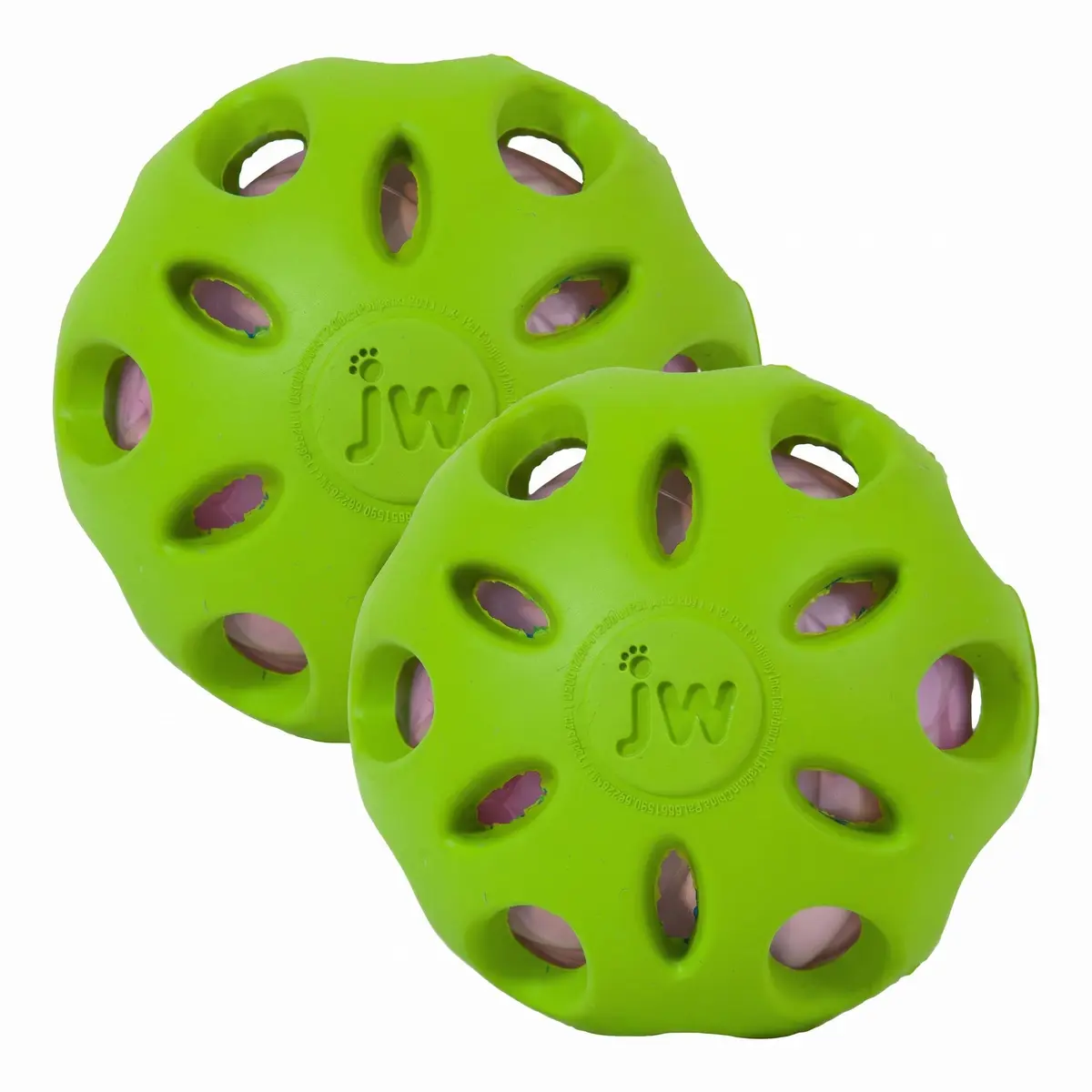 JW Petmate Crackle Heads Crackle Ball Crunchy Noise Chew Toy for Dogs Assorted Colors, Medium 3' Diameter | Durable & Safe Chew Toy - main product image