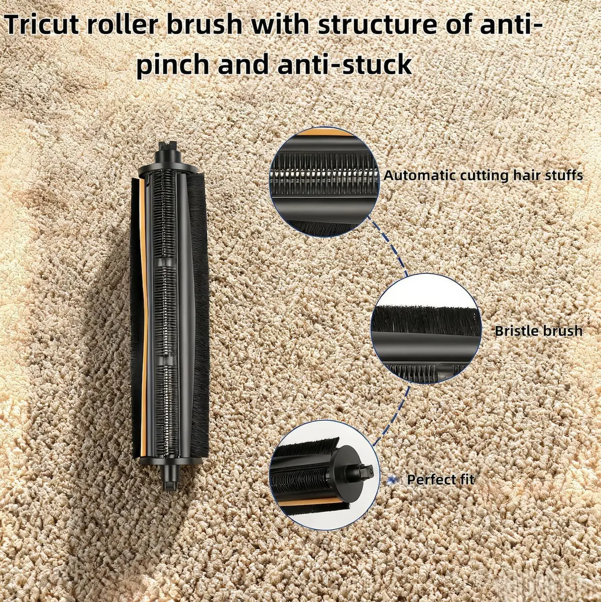 JoyBros TriCut Brush Replacement Parts for Dreame X40 Ultra/L40 Ultra/Gen 2 MOVA P10/P50 Pro Ultra (29-Piece Set) - view 4