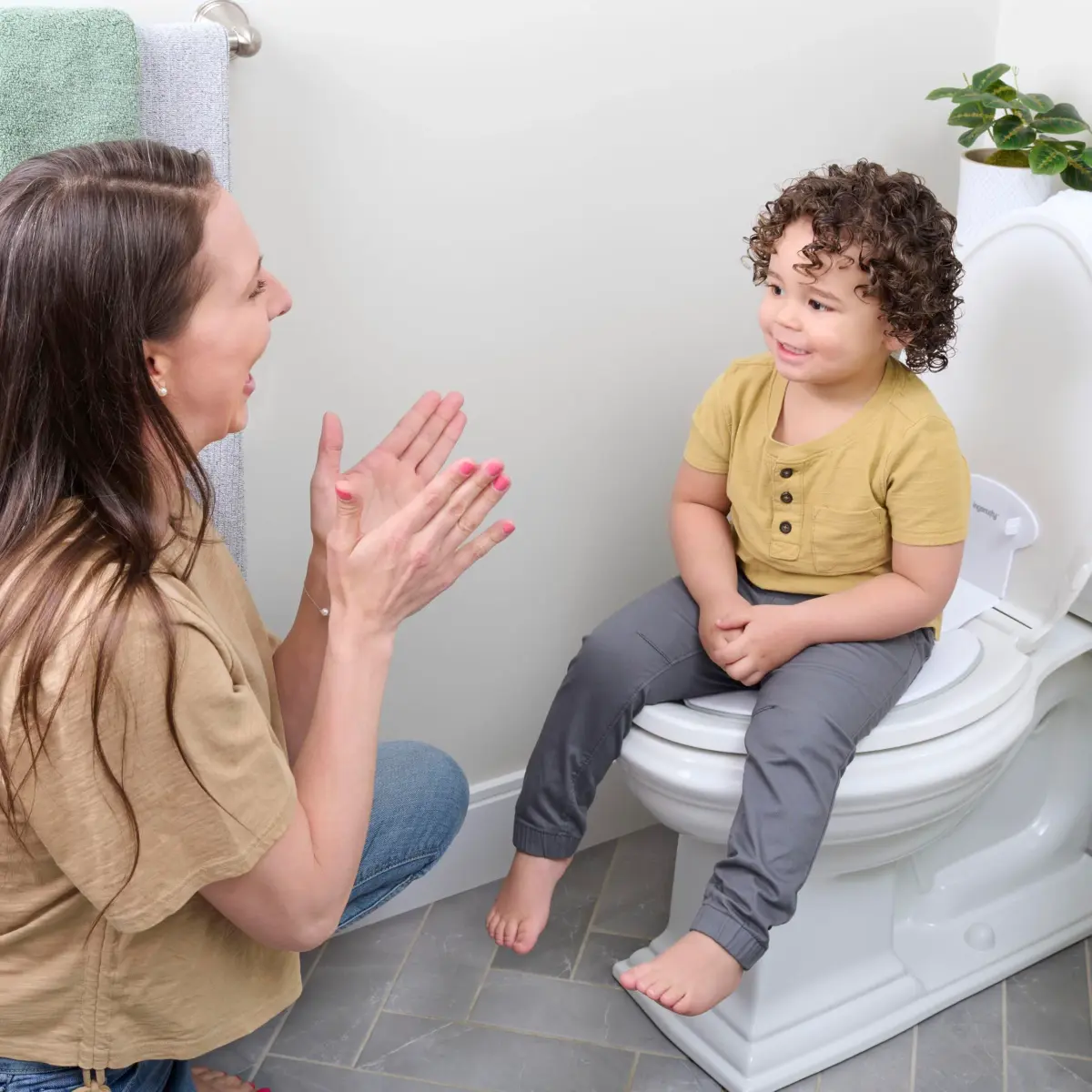 Ingenuity Flip & Sit Potty Seat (White) — 4 Pack | Attaches to Adult Toilet Seat - view 9