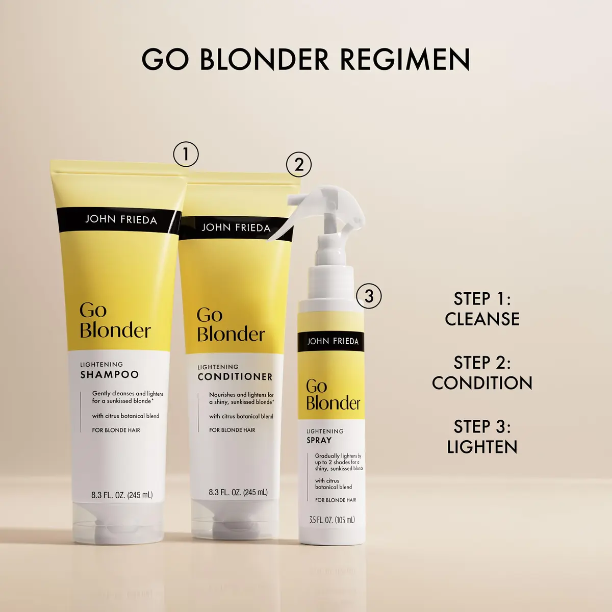 John Frieda Go Blonder Gradual Hair Lightening Spray 103.5ml (3.5 fl oz) | Heat-Activated for Sun-Kissed Blonde - view 8