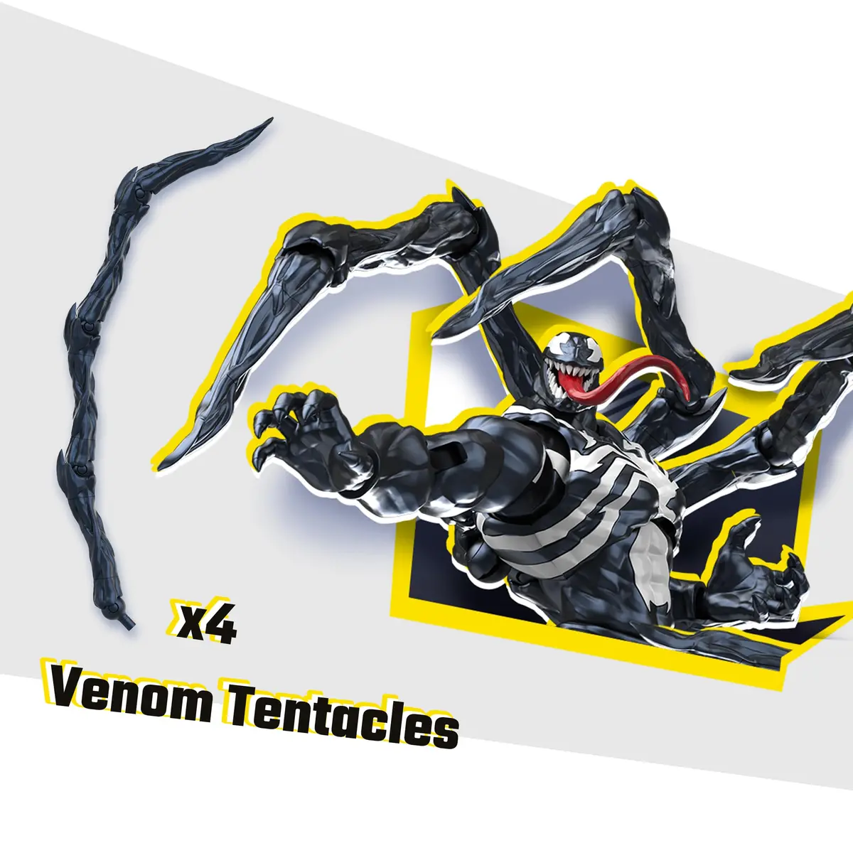 BLOKEES Champion Class - Marvel Rivals Venom Model Kit 6 Inch | 90 Points Articulation, No Tools, Ages 14+ - view 8