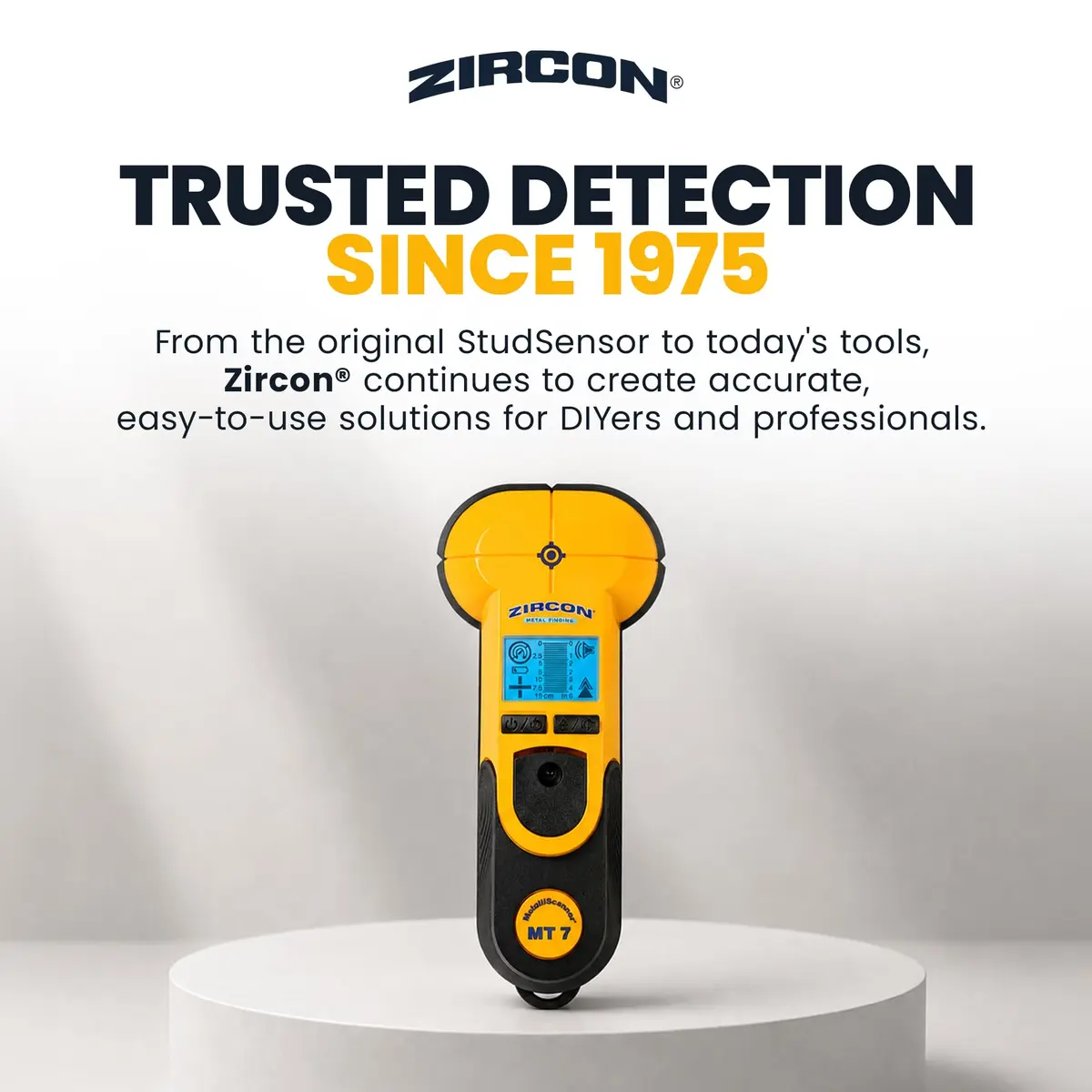 Zircon MetalliScanner MT7 Metal Scanner for Concrete & Walls, 6 in. Deep | Wall & Floor Metal Detection - view 8