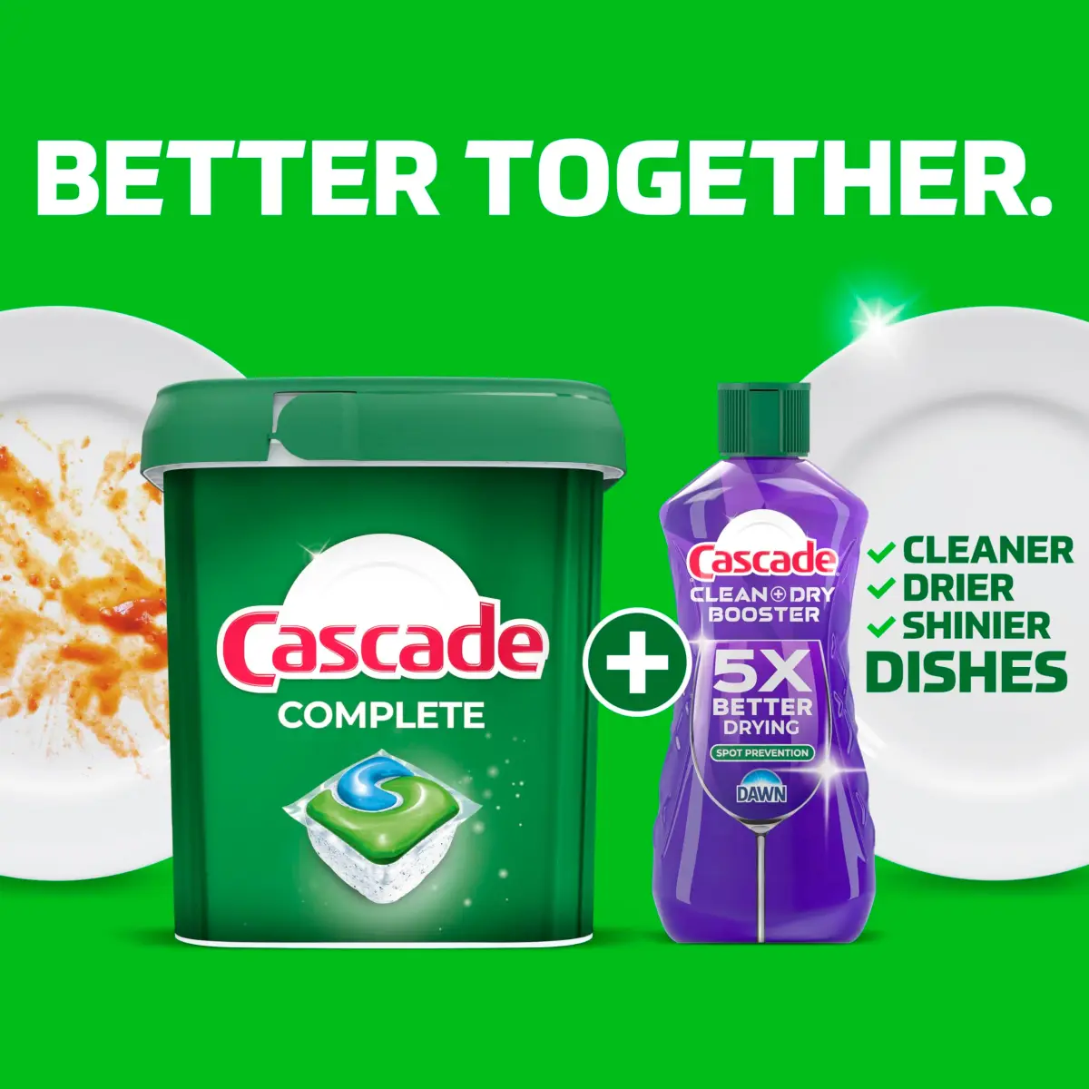 Cascade Complete Dishwasher Detergent Pods Fresh Scent Value Pack, 100 Count (2.27 kg) | Powerful Cleaning for Sparkling Dishes - view 4