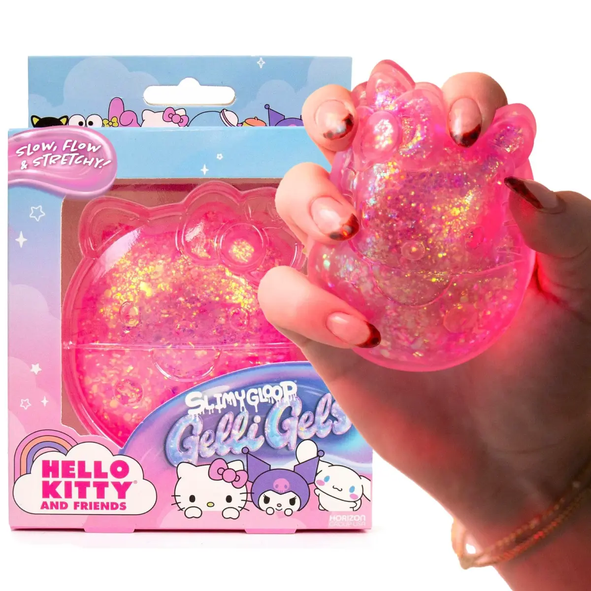 Hello Kitty® and Friends SLIMYGLOOP Gelli Gels Sensory Squeeze Toy | Glitter Filled Fidget Toy for Kids & Adults - main product image