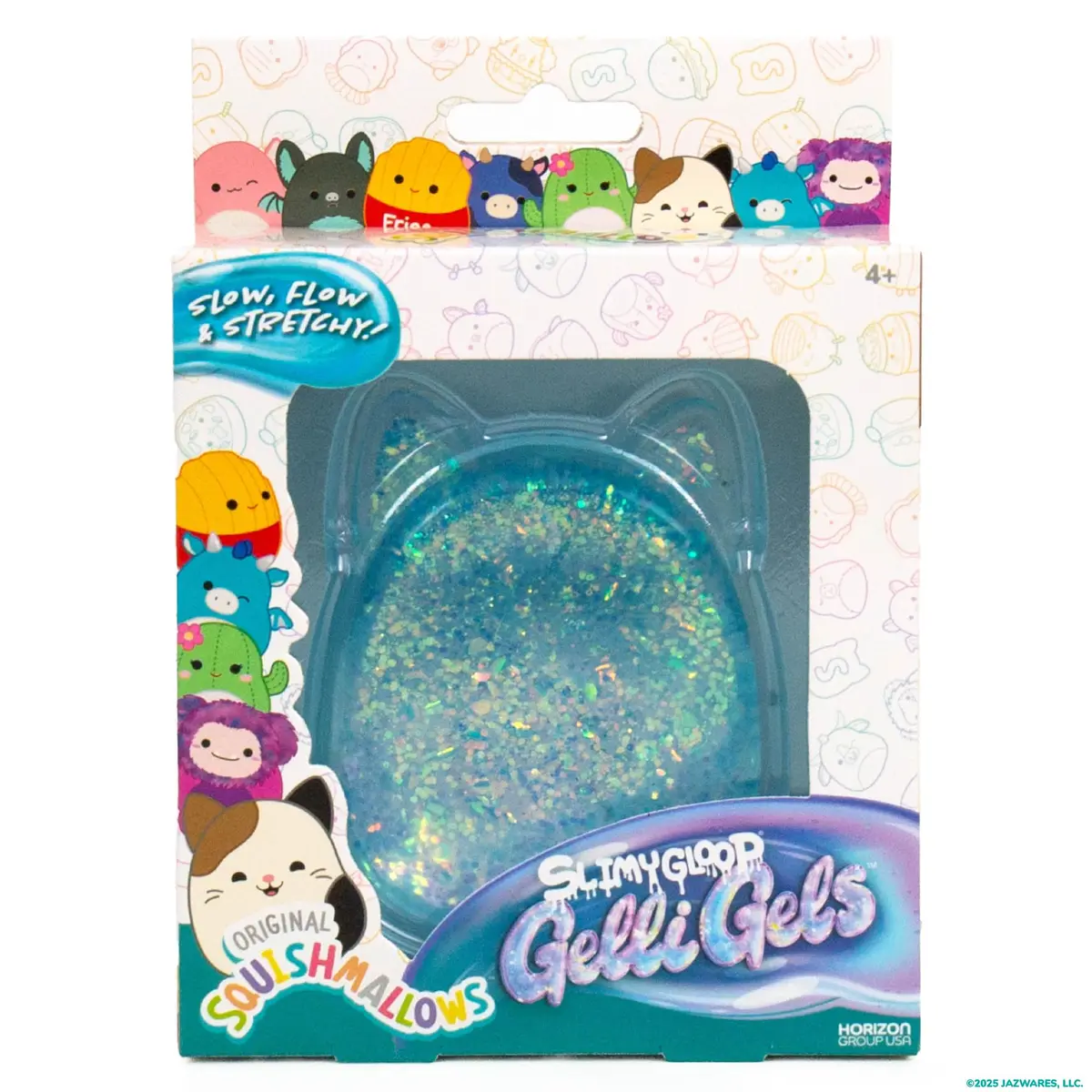 Original Squishmallows SLIMYGLOOP Blue Gelli Gels Sensory Squeeze Toy 156 g (5.5 oz) | ASTM-Tested for Kids 4+ - view 7