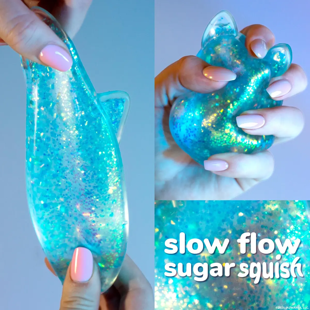 Original Squishmallows SLIMYGLOOP Blue Gelli Gels Sensory Squeeze Toy 156 g (5.5 oz) | ASTM-Tested for Kids 4+ - view 2