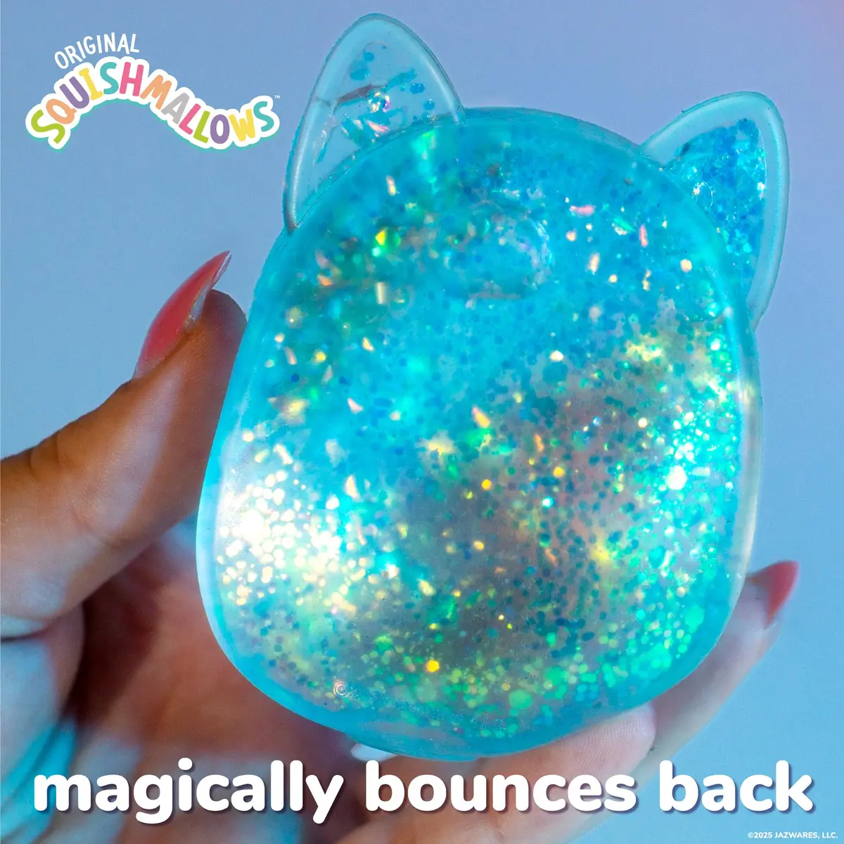 Original Squishmallows SLIMYGLOOP Blue Gelli Gels Sensory Squeeze Toy 156 g (5.5 oz) | ASTM-Tested for Kids 4+ - view 3