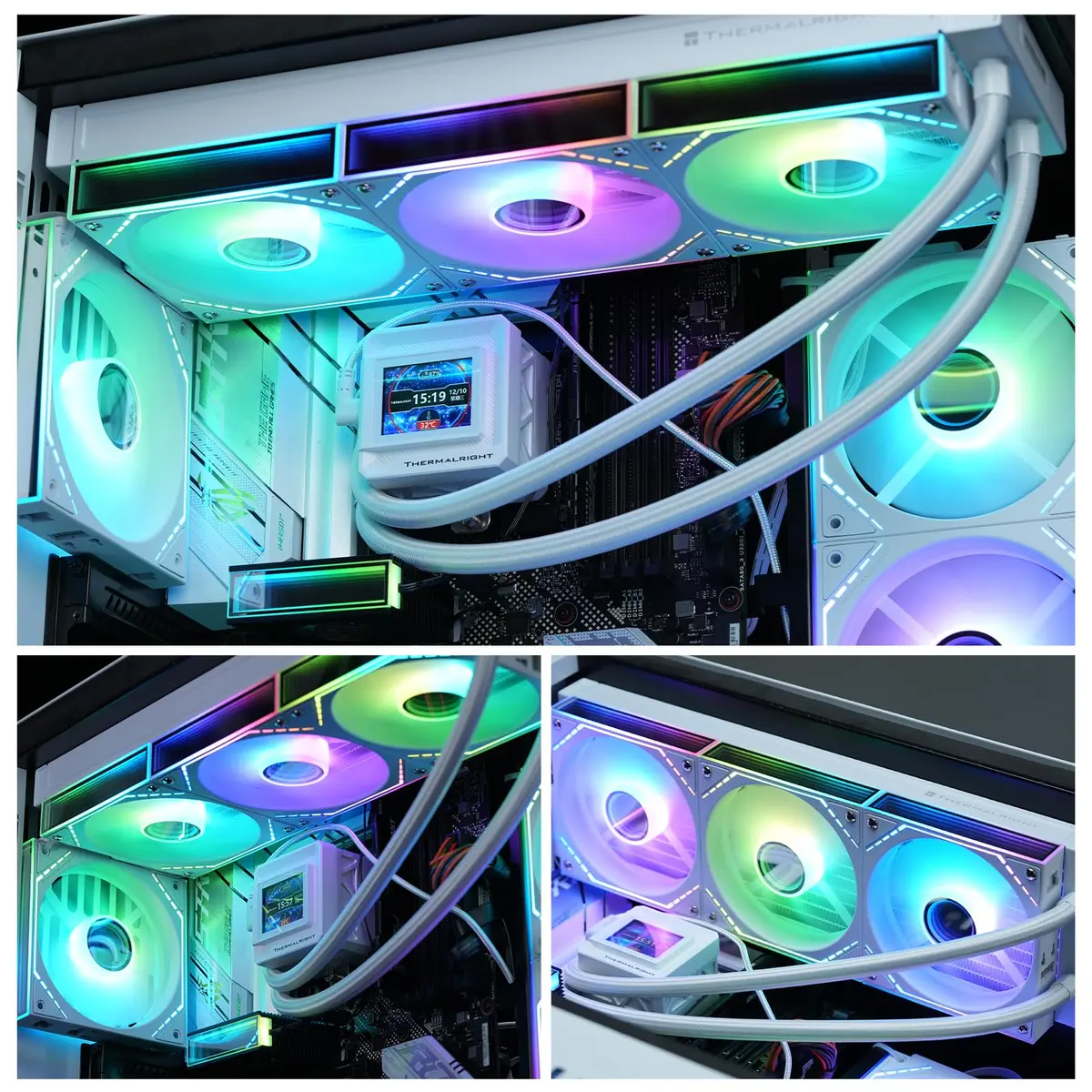 Thermalright TL-M12QW-S X3 White 120mm ARGB Case Fans 3-Pack | 2000RPM PWM Airflow - view 7