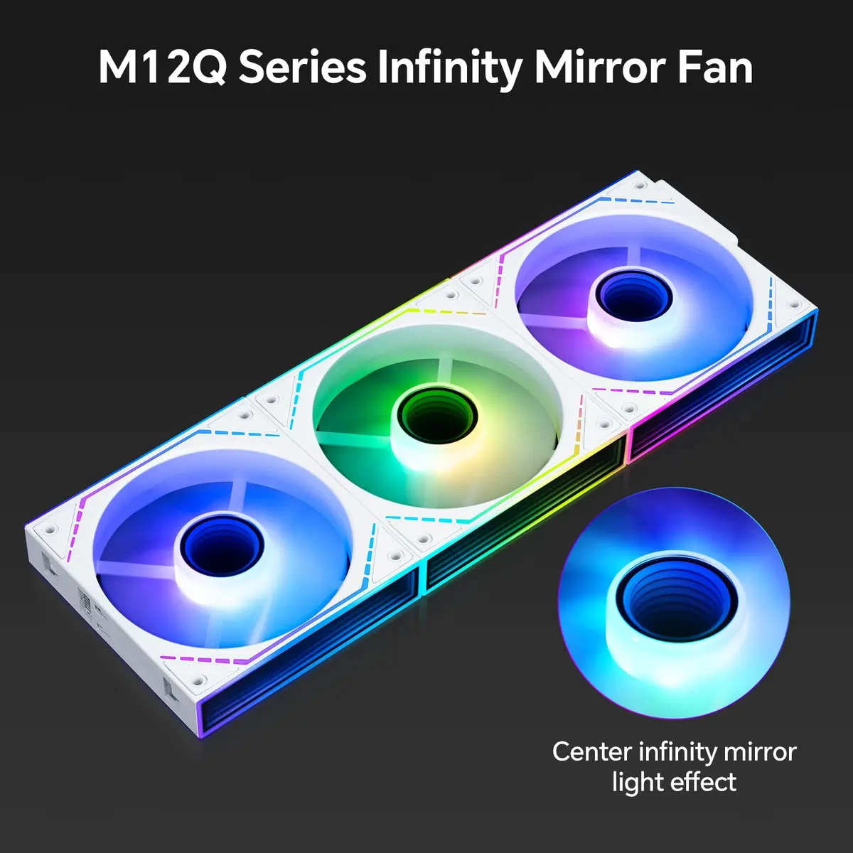 Thermalright TL-M12QW-S X3 White 120mm ARGB Case Fans 3-Pack | 2000RPM PWM Airflow - view 2