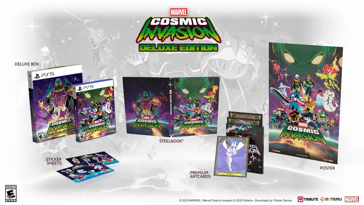 U&I Entertainment Marvel Cosmic Invasion Deluxe Edition PS5 | 15 Super Heroes, Retro Pixel Art, Local & Online Multiplayer - view 2