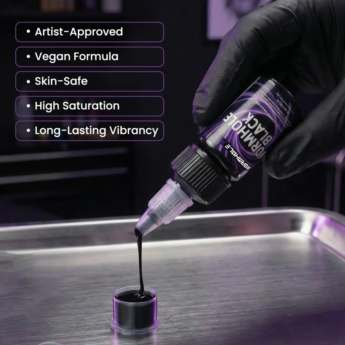 Wormhole Wireless Tattoo Pen Kit WTK0253 | Professional Rotary Tattoo Machine for Eyebrow & Detail Work - view 7
