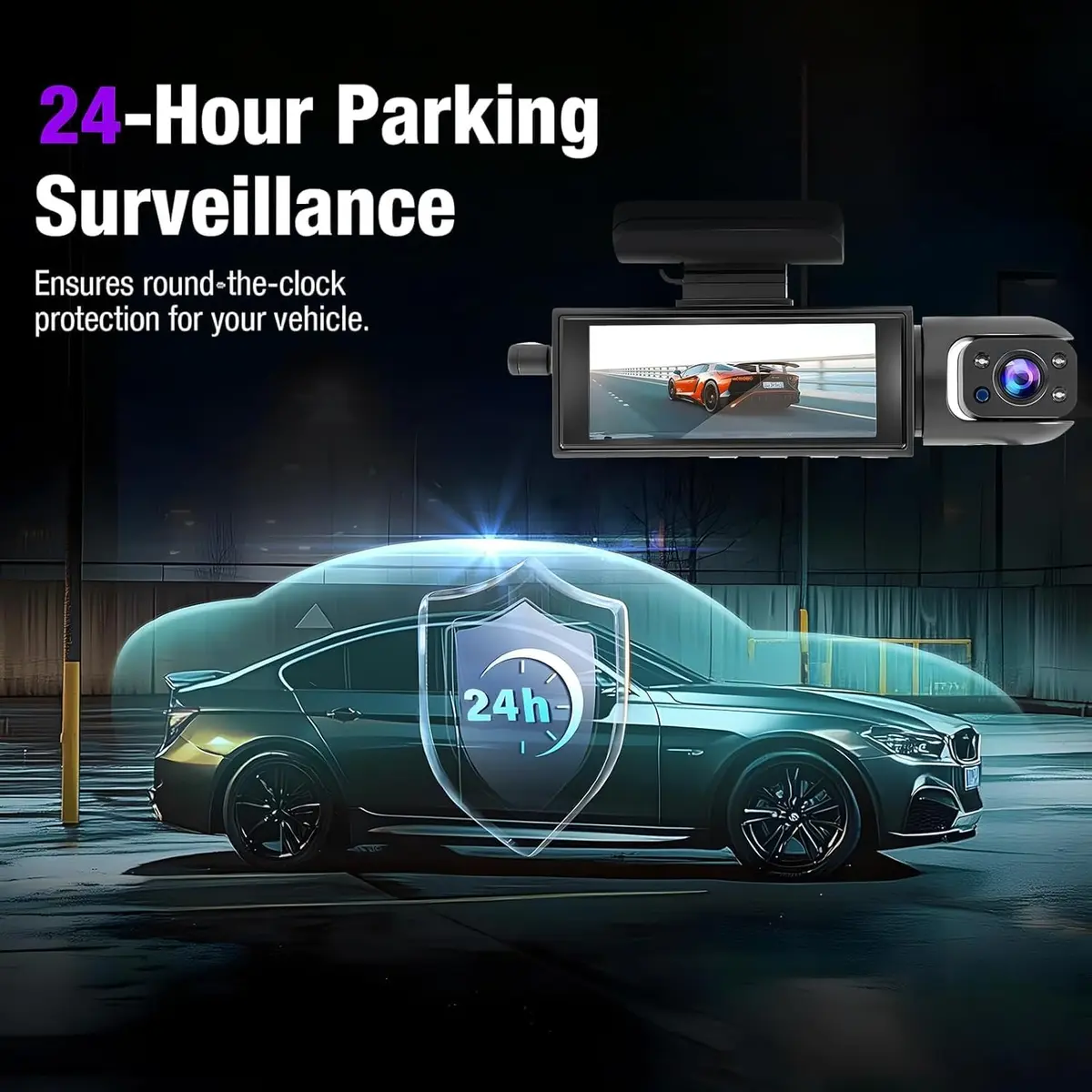 Wagoyo Dashcam Front & Inside | 1080p Night Vision, Loop & Parking Mode, 3.16 Inch IPS Screen - view 5