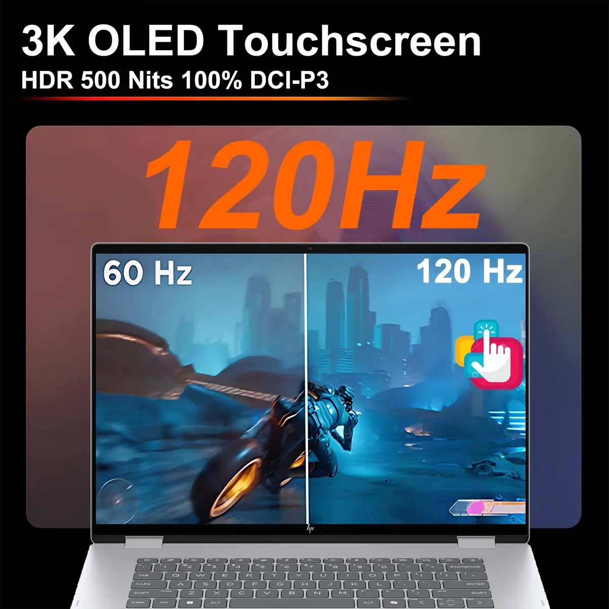 HP OmniBook 7 Flip 16 3k OLED Touch 16" Laptop | 32GB RAM, 1TB SSD, Wi-Fi 7 - view 4