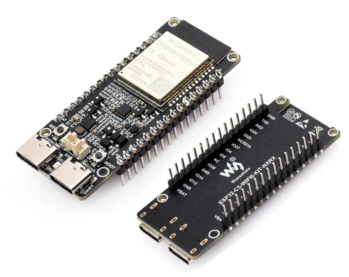 UeeKKoo ESP32-C5 Dev Board with Wi-Fi 6, BLE 5, Thread, Zigbee | 240MHz RISC-V, 16MB Flash + 8MB PSRAM, Dual USB-C - main product image
