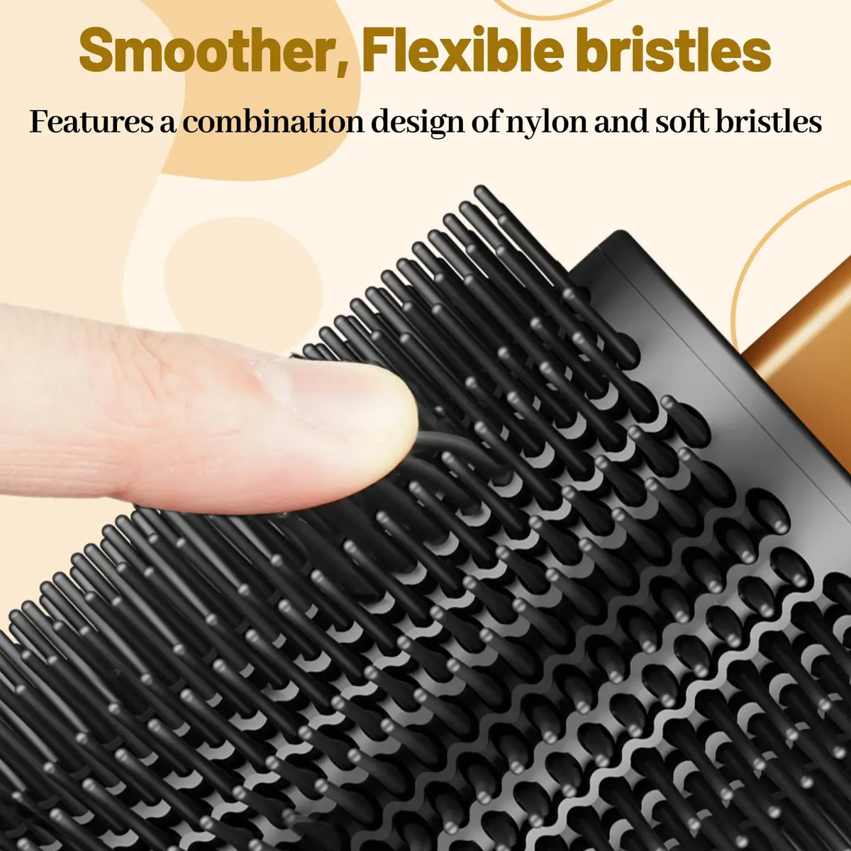 ZEPHBLOW 3-Inch Large Round Brush for Dyson Airwrap Attachments | Flexible Bristles for Volume & Smooth Curling - view 4