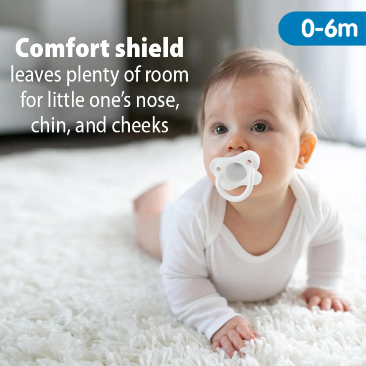 Dr. Brown's HappyPaci Silicone Pacifier 0-6m | Soft, BPA-Free, Contoured Shield - view 4