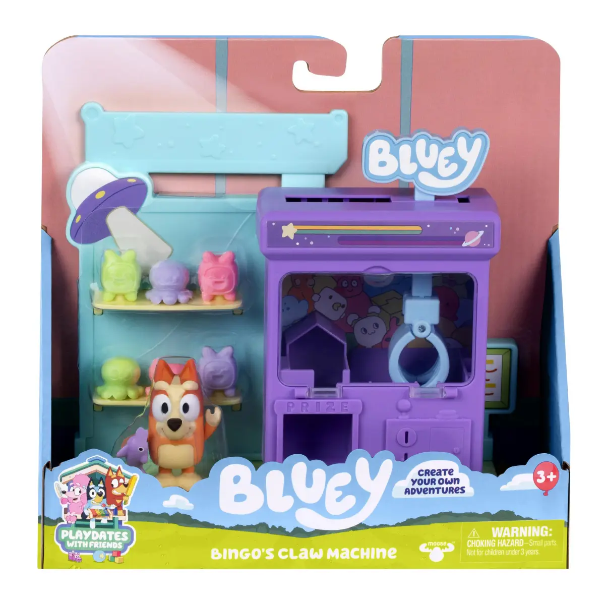 Bluey Bingo's Claw Machine Playset with Working Claw & 6 Prizes | ASTM-Tested Toy for Kids 3+ - main product image