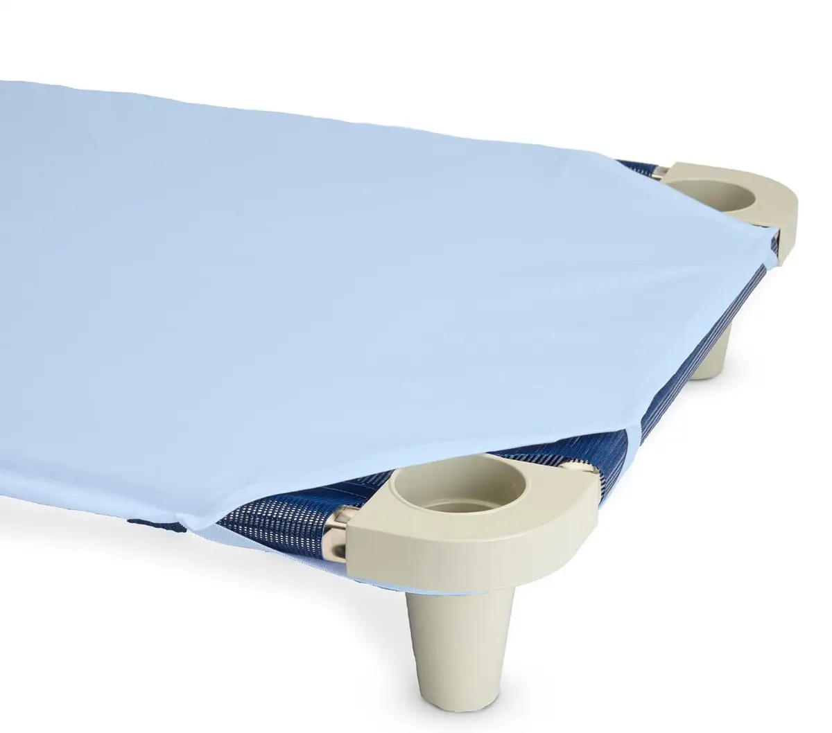 ROLLEE POLLEE Blue Microfiber Cot Sheets 71cm x 107cm (23" x 42") 6-Pack | Soft & Durable Daycare Bedding - view 6