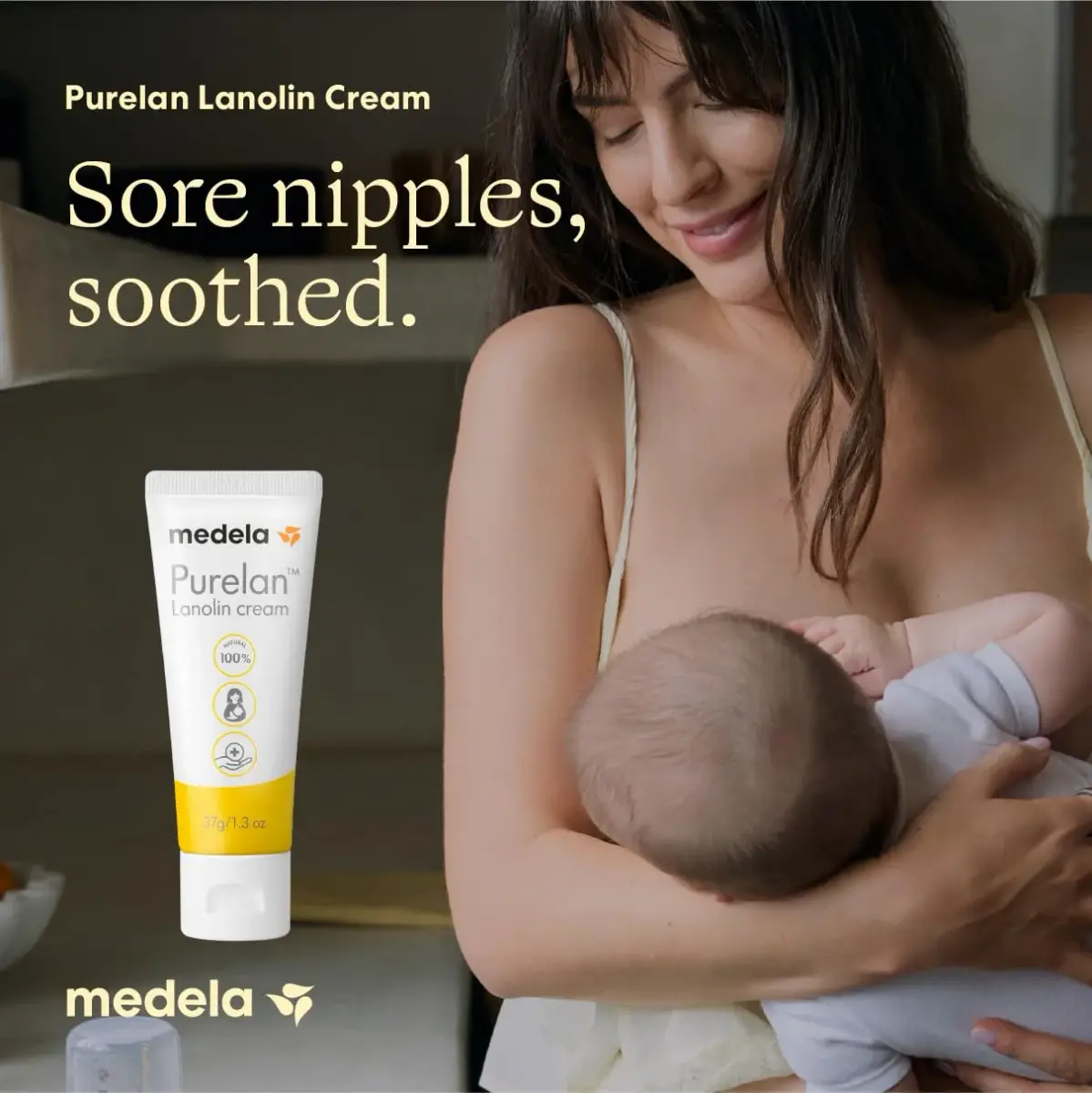 Medela Purelan Lanolin Nipple Cream 74g (2.6 Fl Oz) | Soothes Sore Nipples, Baby Safe, USA Import - view 2
