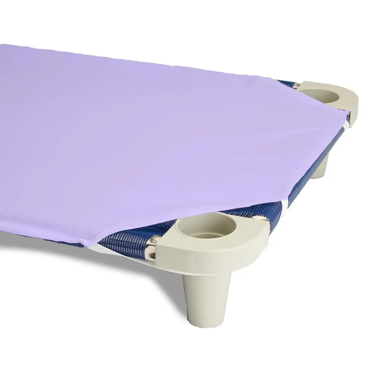 Rollee Pollee Purple Microfiber Fitted Cot Sheets - 23" x 52" - Soft & Durable for Daycare - view 3