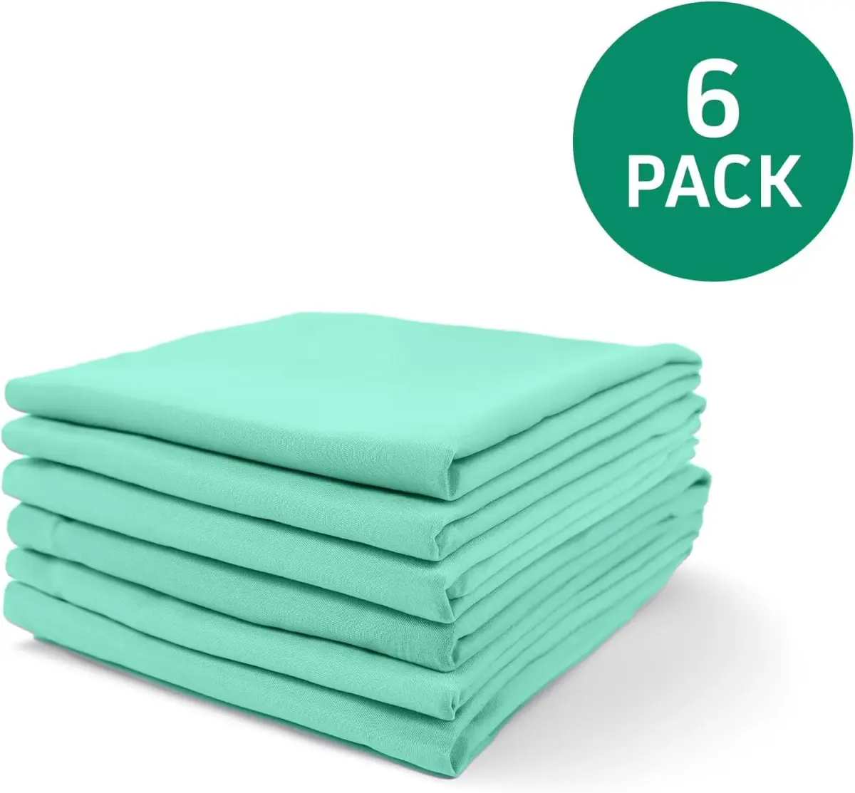 Rollee Pollee Green Microfiber Cot Sheets 52" x 23" (132cm x 58cm) | 6-Pack for Daycare Naptime - view 2