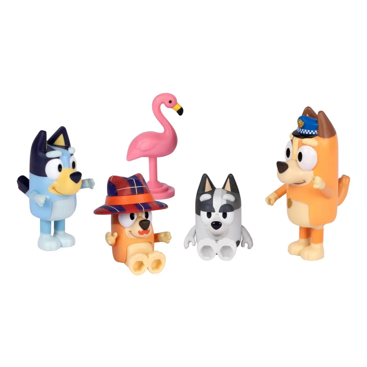 Bluey The Sleepover Figure 4-Pack with Flamingo Accessory | Kids Toys Ages 3+ - view 3
