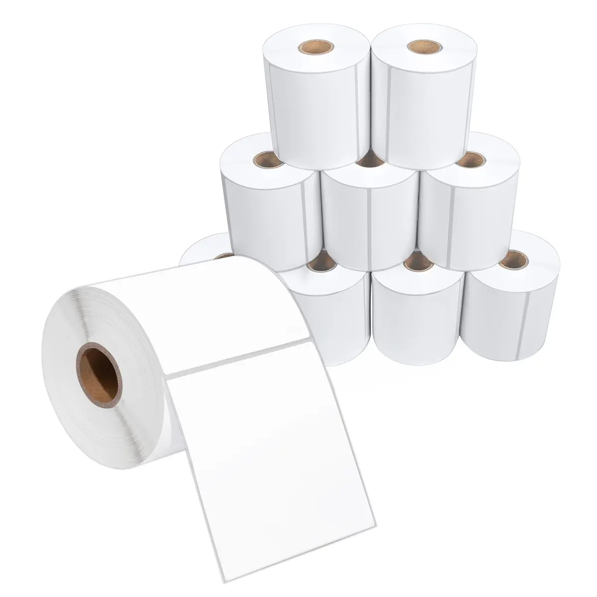 Spartan Industrial 4" X 4" Direct Thermal Labels 3500 Count | Reliable Shipping & Barcode Labels for Inventory - main product image