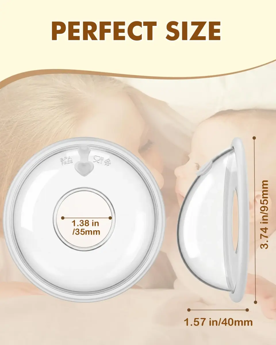 Lictin Breast Milk Collector Set with Storage Bags & Box - 60ml Cups | Protects Nipples & Collects Leaks - view 2