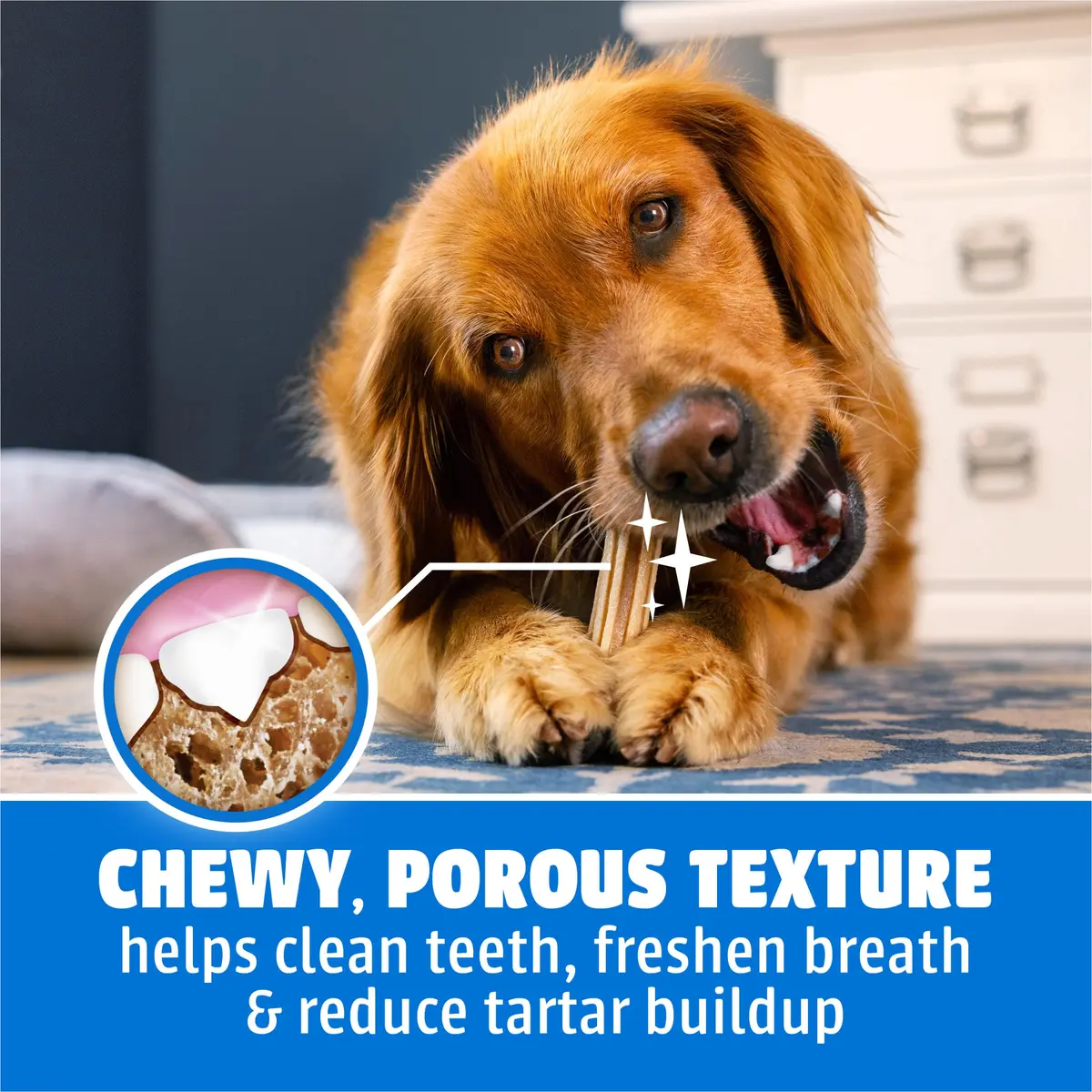 Dentalife Purina Large Dog Dental Chews 90 ct. | Tartar Reduction & Fresh Breath (100-120c) - view 6