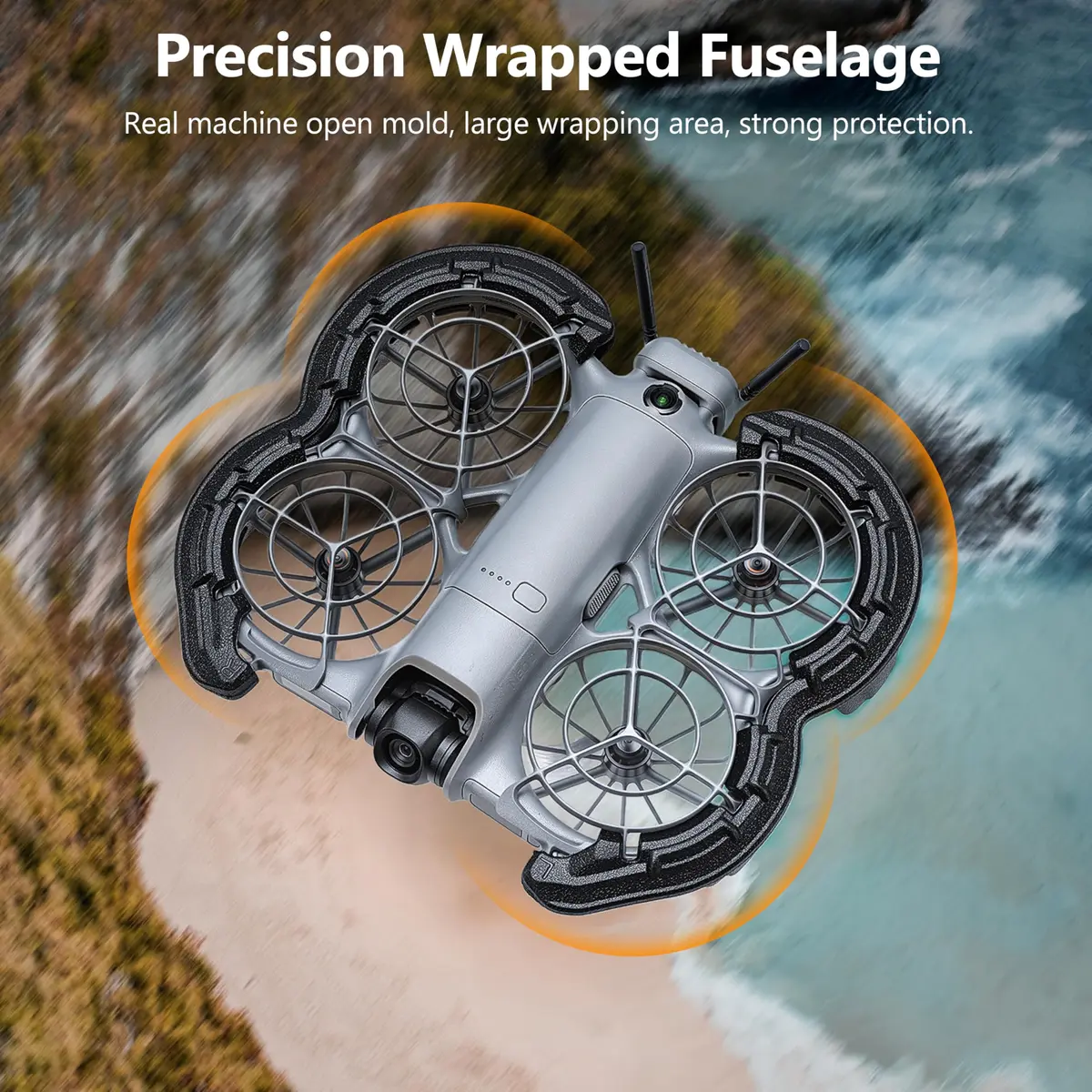 STARTRC Propeller Guard for DJI Neo 2, Black | Shock-Absorbing EVA Foam Drone Protection - view 4