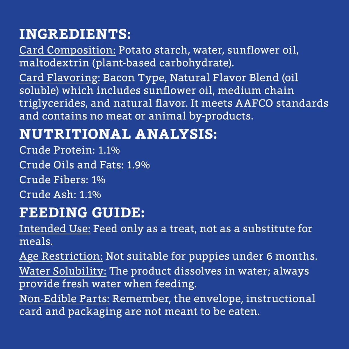 Poochie-Pets Edible Greeting Card for Dogs | Bacon-Flavored Dog Treat Gift with Edible Ink Pen, Gluten & Grain Free, Made in USA - view 4