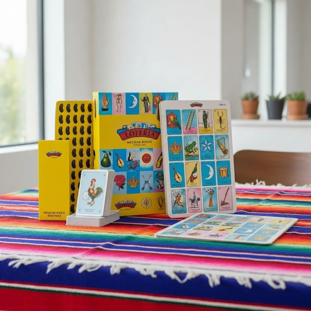 Loteria Game (Bilingual Edition) | Family & Educational Mexican Bingo for Kids & Adults, 54 Cards, 8 Reversible Boards, 108 Tokens - view 6