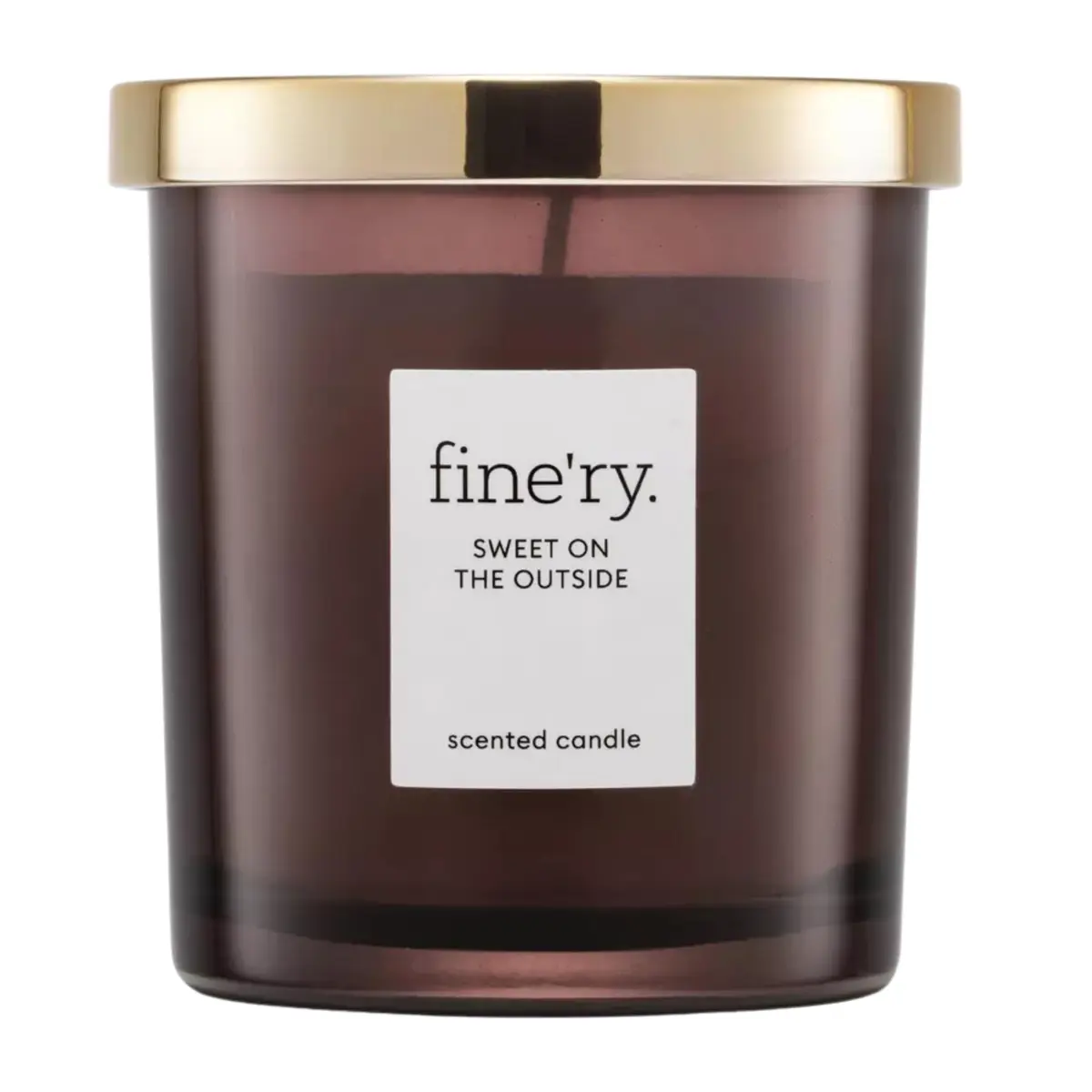 Fine'ry Vanilla Sweet on the Outside Scented Soy Candle 7oz | Madagascar Vanilla & Cacao Wood - main product image