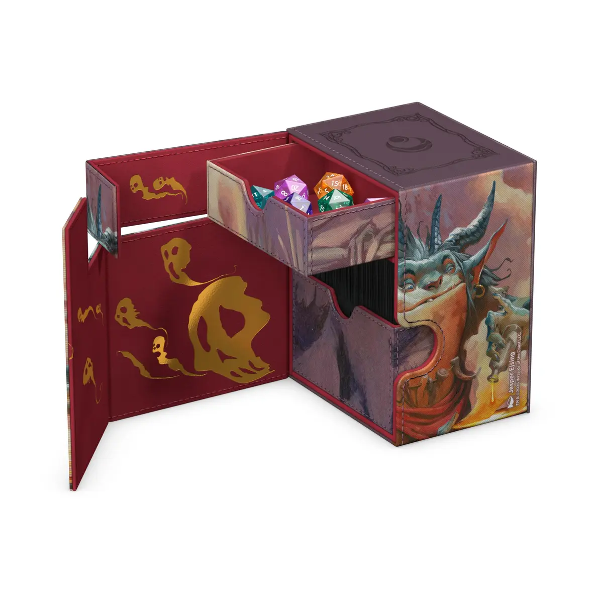 Ultimate Guard Flip'n'Tray 133+ Xenoskin Card Storage Box | Premium MTG Deck Case with Magnetic Closure (4.49 x 3.62 x 5.71 inches) - view 6