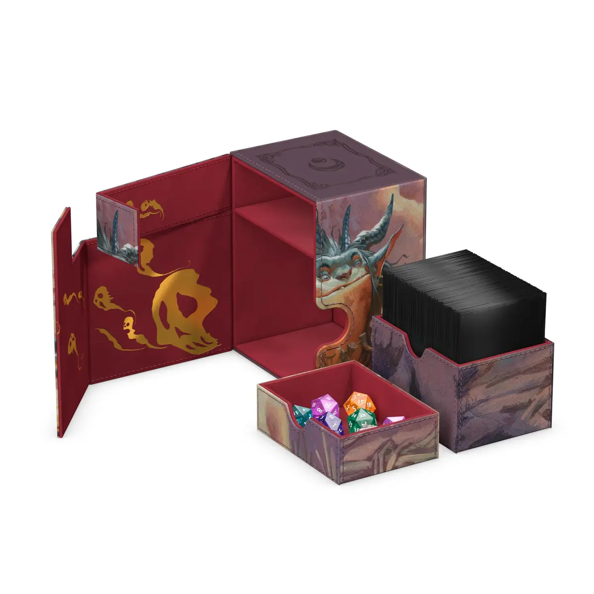 Ultimate Guard Flip'n'Tray 133+ Xenoskin Card Storage Box | Premium MTG Deck Case with Magnetic Closure (4.49 x 3.62 x 5.71 inches) - view 4
