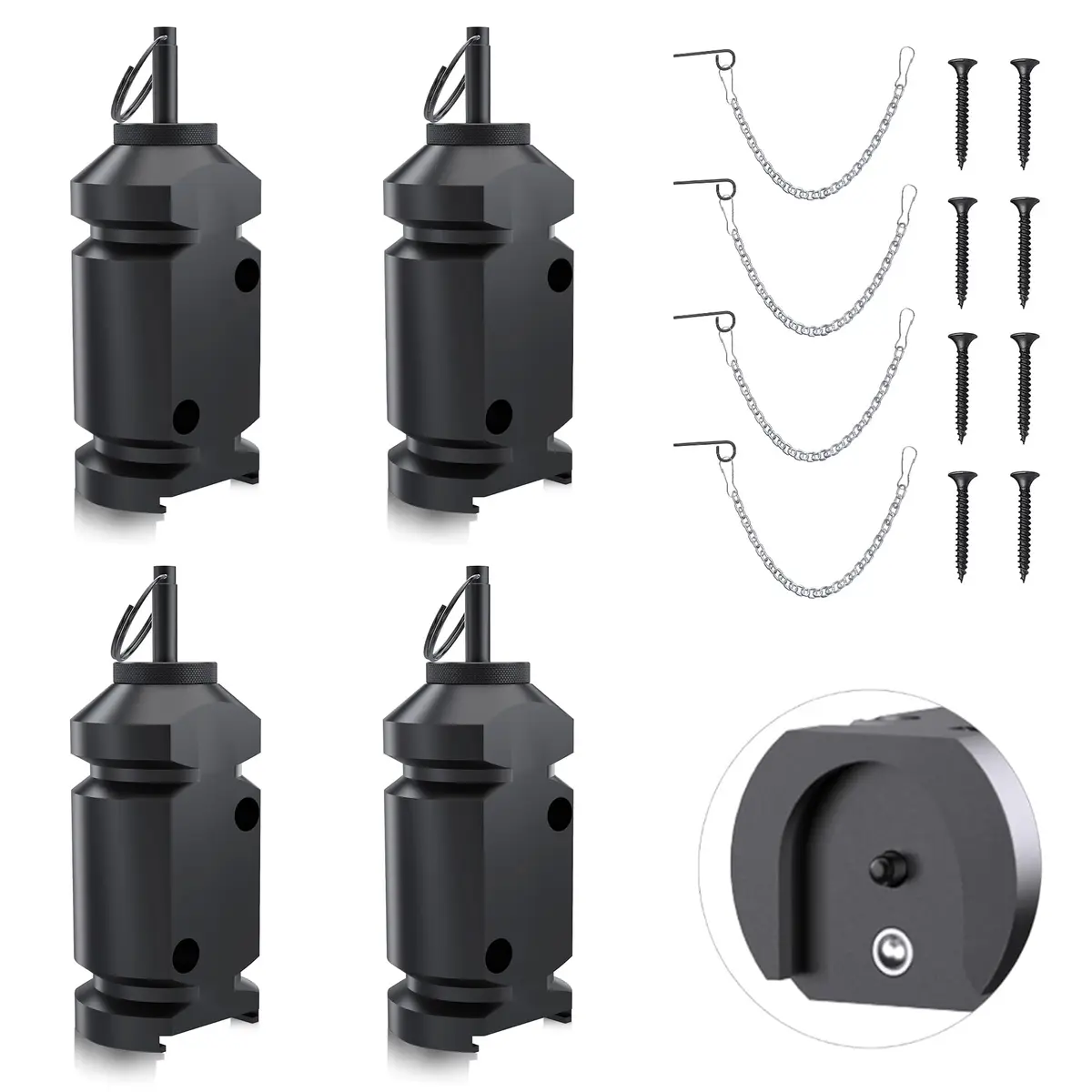 REMFLY 4 Pack 12 Gauge Perimeter Trip Alarm with Screws | Outdoor Safety & Wildlife Deterrent - main product image