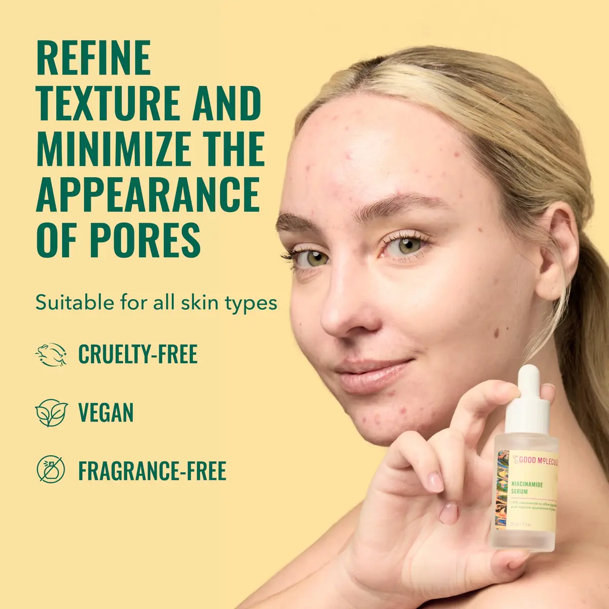 Good Molecules Niacinamide Serum Pack of 3 | 10% Niacinamide for Blemishes, Uneven Tone & Pores - view 2
