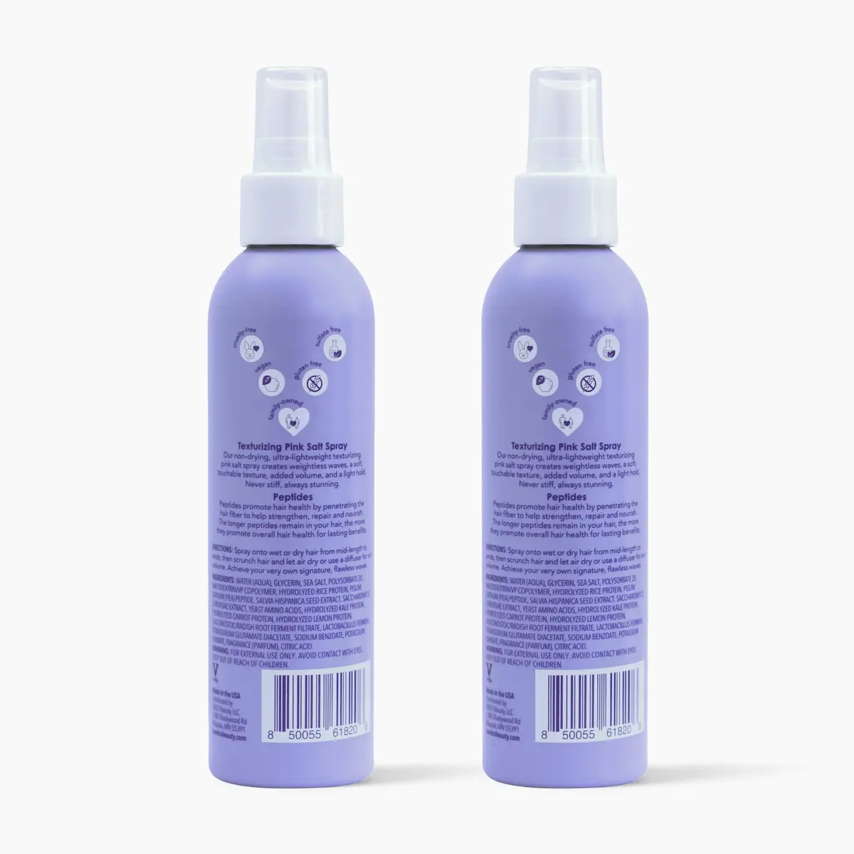 V&CO. Wave Babe Pink Salt Texturizing Spray 12 oz | Beach Wave & Volumizer for Wavy Hair - view 7