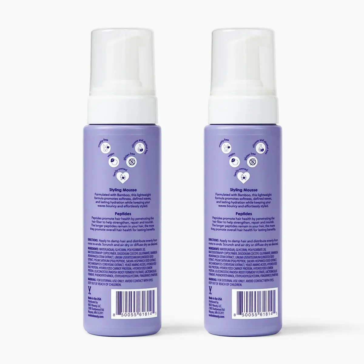 V&Co. Wave Babe Styling Mousse (2 Pack) – Lightweight Frizz Control & Volume for Wavy Hair - view 7
